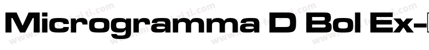 Microgramma D Bol Ex字体转换